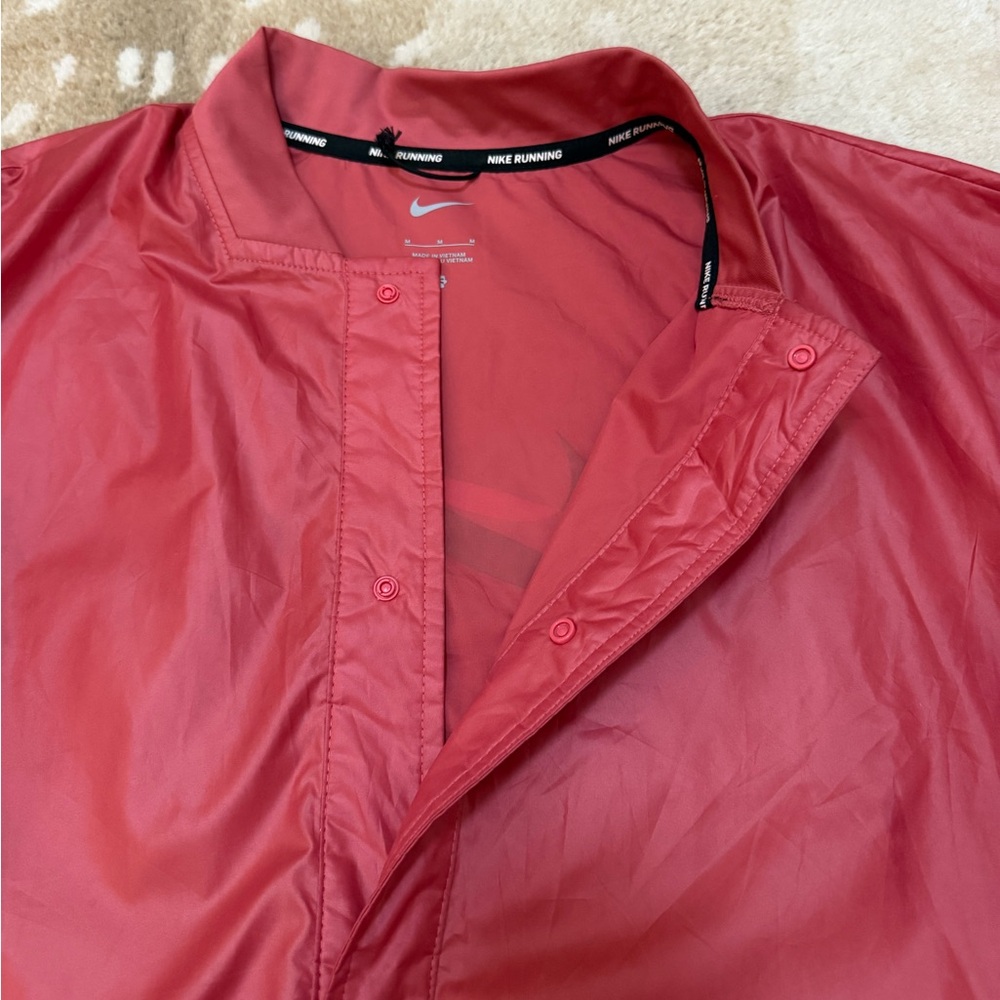 Nike Running magenta pink snap button logo windbreaker women’s size medium - Picture 6 of 13